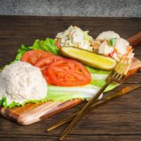 Tuna Salad · Tuna mixed with celery, mayonnaise and a hint of pepper. . Choose between a Sandwich or Plat...