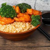 General Tso'S Beef Or Chicken · Crispy battered fried beef or chicken with steamed broccoli tossed in our rich and savory br...