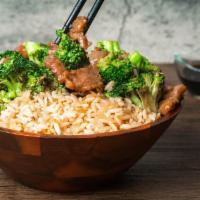 Beef Or Chicken And Broccoli · Lightly sautéed thin-sliced strips of beef or chicken, snow peas, carrots, and freshly chopp...