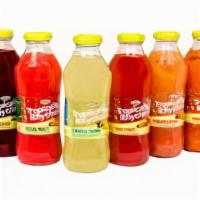 Tropical Rhythm · Made with real fruit juices