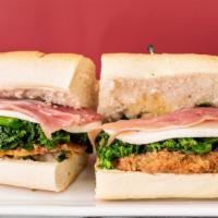 Silvana’S · Breaded Chicken  Cutlet, Broccoli Rabe, with Melted Mozzarella, and Extra  Virgen Olive Oil ...