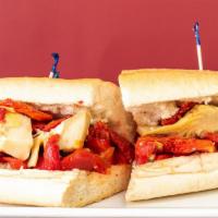 The Vegetarian · Roasted peppers, sun-dried tomatoes, and Grilled artichoke hearts.