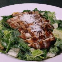 *Chicken Caesar Salad · fresh salad greens, caesar dressing, grilled chicken, croutons and grated parmesan