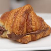 Croissants With Nutella · Flour, Butter, Sugar, Milk, Eggs, Nutella