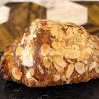 Almond Croissant · Flour, Butter, Sugar, Almonds, Almond Extract, Milk, Eggs