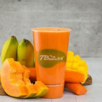 Summer Dream Smoothie · 210/289 cal. Papaya, carrot, mango, orange, and banana.