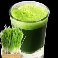 Wheatgrass Shot · Freshly squeezed wheatgrass juice in 1 oz or 2 oz shot.