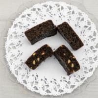 Brownie · Our famous brownies! Soft and chewy, they're available in plain and pecan!
