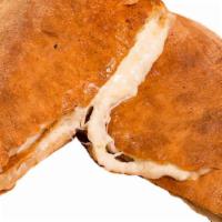 Cheeze · Calzone filled with our cheese mix (mozzarella cheese, parmesan cheese and ricotta cheese). ...