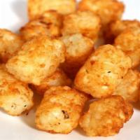 Tots · Tots, baked never fried.  Served with a side of Ketchup