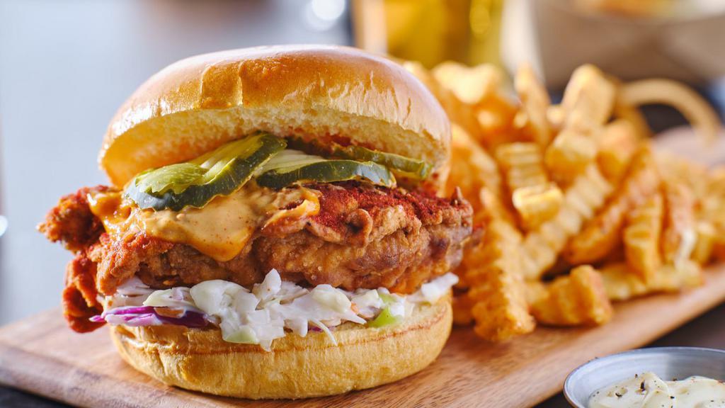 Cajun Chicken Sandwich · Cajun chicken with lettuce, tomato and mayonnaise on a French roll.