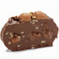 Turtle Fudge · Rich chocolate, copper-kettle caramel & fresh pecans hand-paddled to perfection!