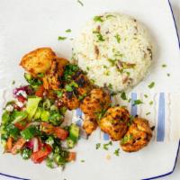 Chicken Shish Kebab · Chunks of marinated chicken breast char-grilled