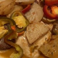 Pollo Scarpariello With Sausage · With sausage and peppers.