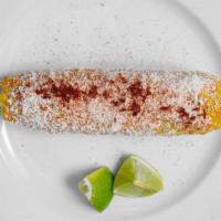 Elote  · corn on the , chipotle mayo , cotija cheese , mexican chilli powder