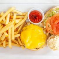 Spicy Hot Cheese Burger Deluxe · Lettuce, tomato, jalapeno peppers, jack cheese and hot sauce.