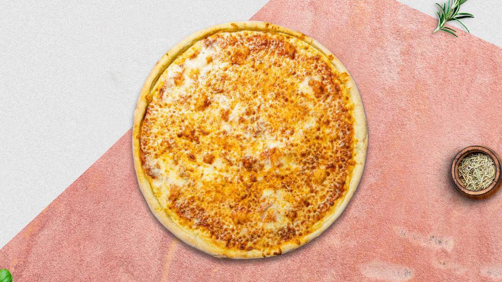Your Bigger Cheese Pizza · Build your own pizza with your choice of sauce, vegan protein, and toppings baked on a hand-tossed dough.
