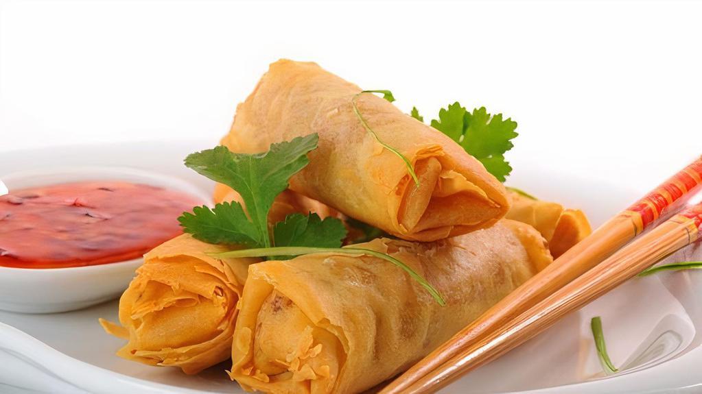 Thai Spring Roll · With sweet and spicy dipping sauce.