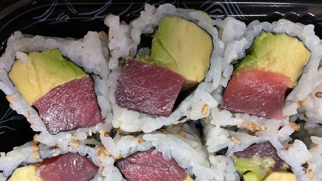 Tuna Avocado Roll · Consuming raw or uncooked food may cause foodborne illness.