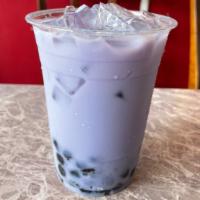 Taro Bubble Milk Black Tea · 