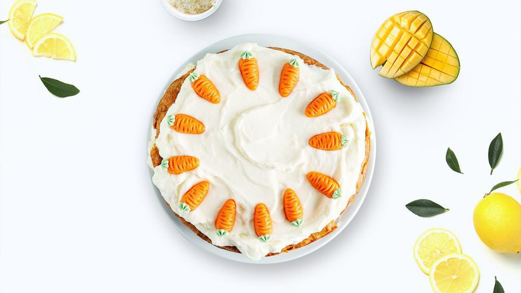 Carrot Cake	 · The modern-day carrot cake is a dense, moist cake flavored with allspice and topped with a rich icing of cream cheese, vanilla, and sugar.