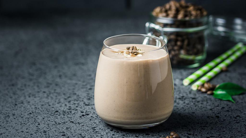 Almond Latte Smoothie · Banana, almonds, agave and cinnamon blended with creamy nut milk.