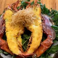Maine Lobster · (Baked) available in 1.5,
seasoned with herb butter, Hollandaise sauce