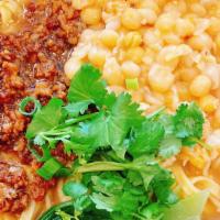 Noodle W/ Pork And Pea In Mixed Sauce · 