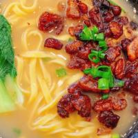 Braised Pork Noodle · Will contain peanuts by default. If allergic, please select -No Peanuts