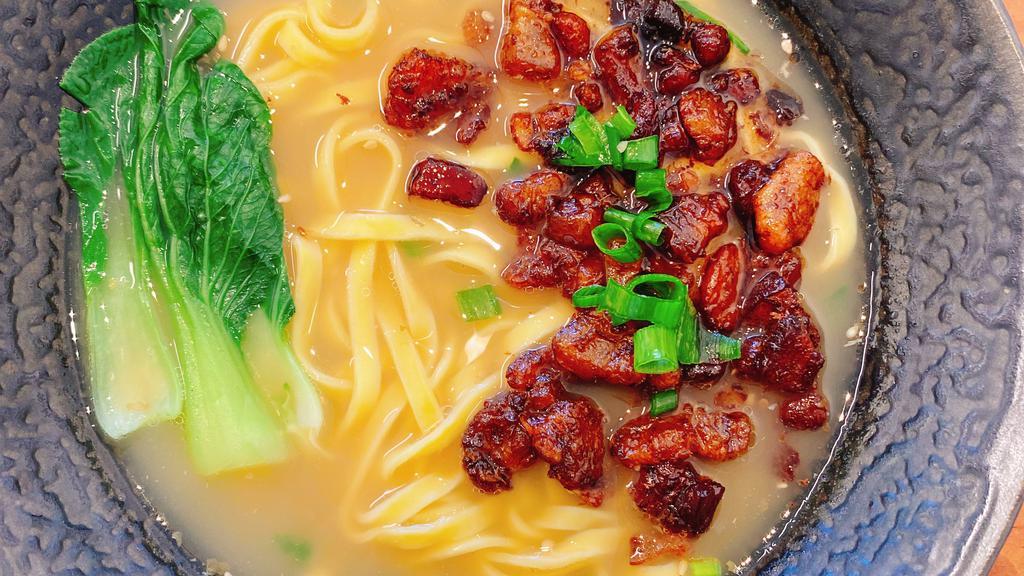 Braised Pork Noodle · Will contain peanuts by default. If allergic, please select -No Peanuts