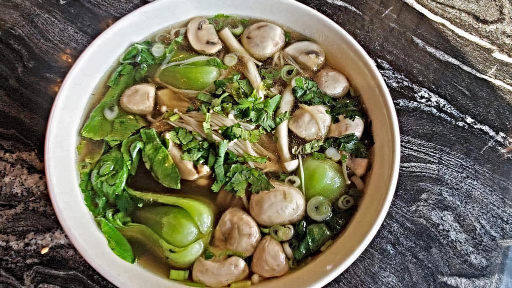 Pho Chay Nam Đặc Biết  · Vegetarian Pho Special Mushrooms