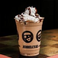 Chocolate · Jerrell's signature vanilla oat milk soft serve, blended with chocolate sauce, and topped wi...