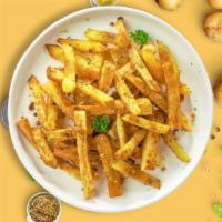 Gimme Garlic Fries · (Vegetarian) Idaho potato fries cooked until golden brown and tossed with chopped garlic.