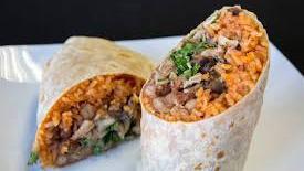 Burrito · Protein choice, Rice & beans, lettuce, with salsa & sour cream.