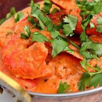 Shrimp Tikka Masala · Shrimp with onions, bell peppers and fresh herbs cooked in classic tomato sauce. Served with...