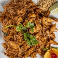 Pad Thai · Hot and Spicy. Choice of vegetable or chicken, beef or shrimp, house special, seafood.