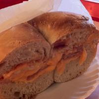 Ham, Melted Cheese & Honey Mustard Sandwich · 
