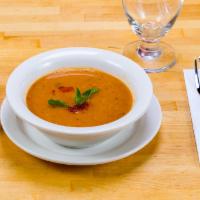Lentil Soup · Savory Turkish lentil soup.