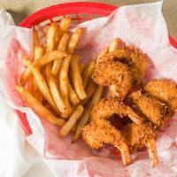 Jumbo Shrimp (6 Pcs.) With Fries · 