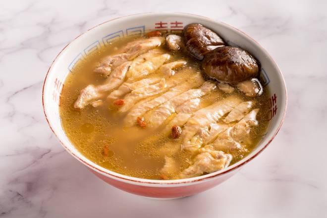 Tang'S Herbal Chicken Noodle Soup · 6-hr simmered chicken soup cooked with assorted Chinese. medicines, comes with whole chicken thigh