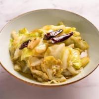 Shredded Cabbage · Stir-fried sliced cabbages, Sichuan peppercorn, dried chili