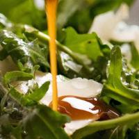 Rocket · Fresh tomatoes, balsamic, shaved Parmigiano on a bed of crisp arugula. Add Grilled Chicken f...