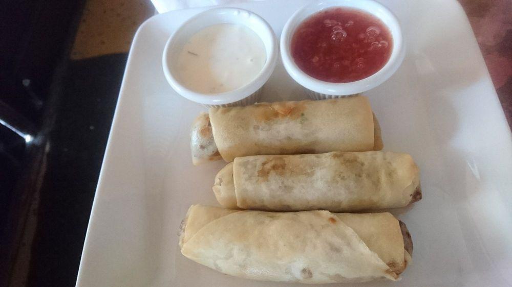 Moroccan Cigars · Phyllo wrapped ground beef, served with garlic sauce.