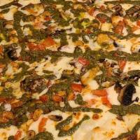 White Pizza Bianca · Served with ricotta, mozzarella, Romano and fresh garlic.