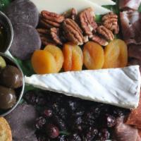 Mixed Board Of Edie'S Picks · Our most popular mix of Brie, Smoked Gouda, Sage Derby and other cheeses, Salami, Pepperoni,...