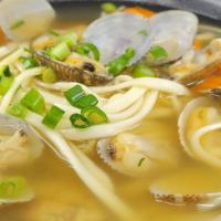 Regular Baby Clam Chopped Noodle In Soup · Savory light broth with noodles.