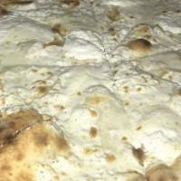 White Pie · No sauce, fresh ricotta, fresh Buffalo and low-moisture mozzarella, finished with Reggiano P...