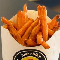 Sweet Potato Fries · Sweet potato fries with chili lime seasoning
*fried in designated fryer separate from gluten...