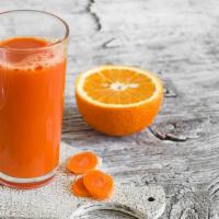 Orange Carrot Twist Juice · Fresh juice made from orange juice and carrot juice.