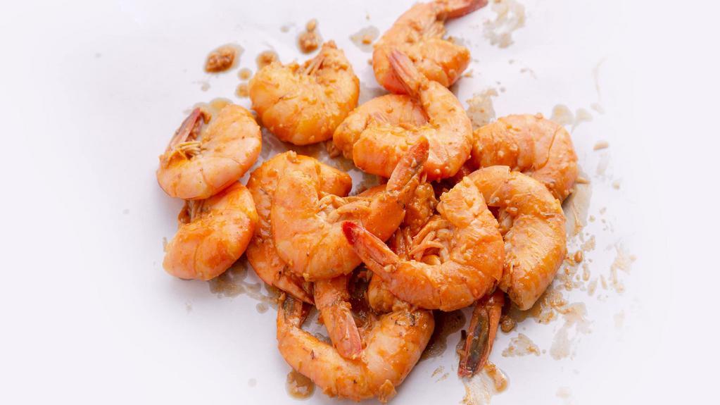 Shrimp · Peel and eat shrimp served head-off. We source only large shrimp to give you the most meat for your peel.